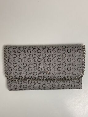 Guess Monogram Clutch Wallet